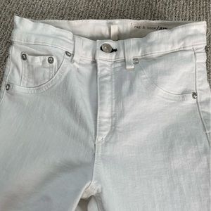 Rag & Bone high rise skinny jeans size 24 white